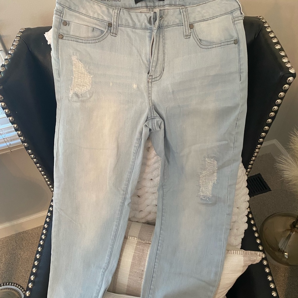 Liverpool boyfriend cuffed jeans